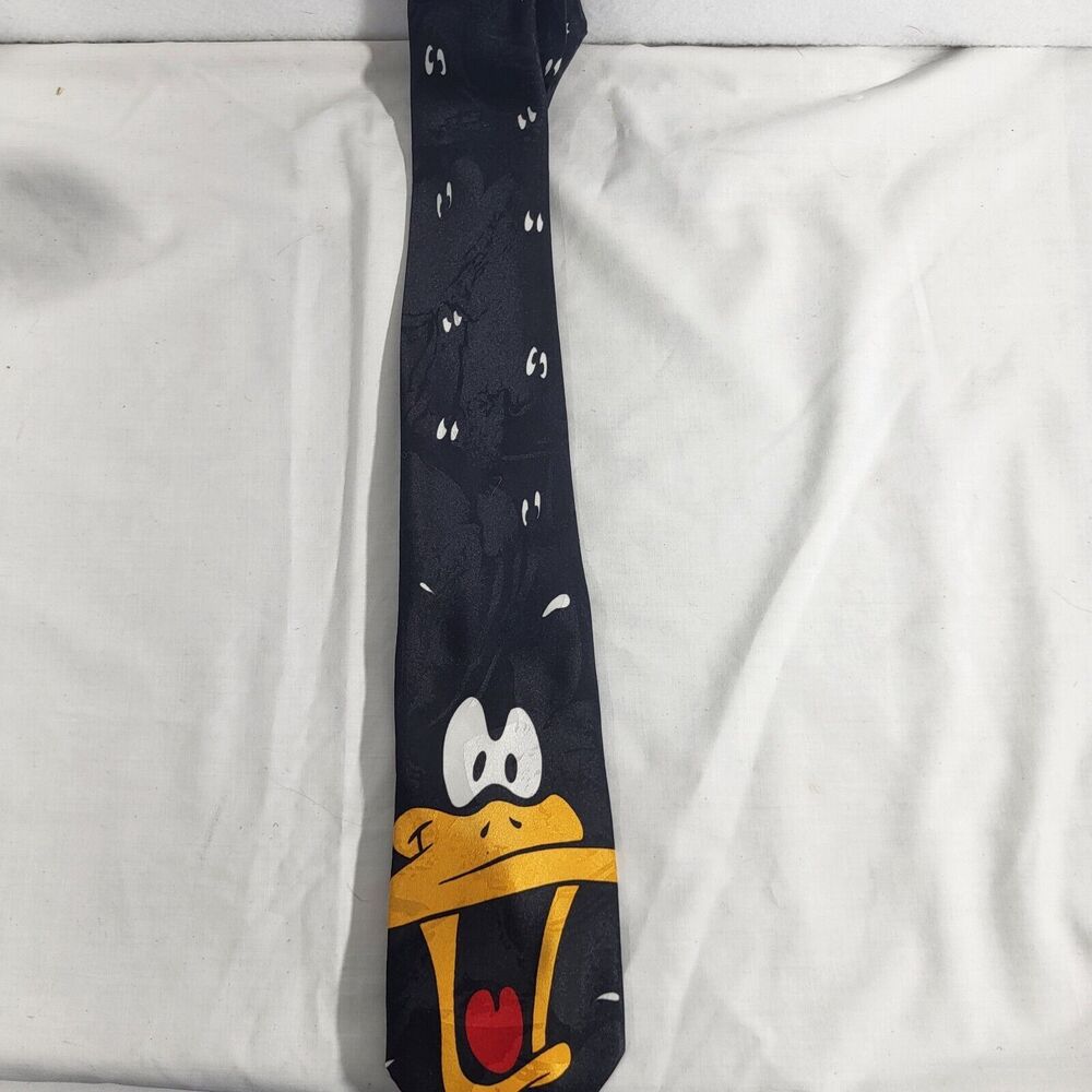Vintage 1995 Looney Toones Mania Daffy Duck Tie